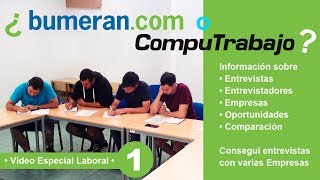 Computrabajo o Bumeran  Conseguí trabajo en empresas Buenos Aires Información [upl. by Asilam]