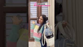 SAVANA BAGS HAUL😍 handbags basic bags savana savanabyurbanic viralvideo savanasale [upl. by Attiuqahs509]