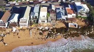 Collaroy Beach Storm Erosion  2016 [upl. by Nnazil]