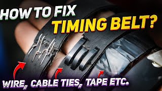 We try janky methods for repairing a timing belt [upl. by Ardnua]