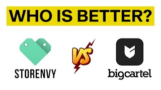 Storenvy vs BigCartel Who Should YOU Choose  Review amp Comparison [upl. by Ofella]