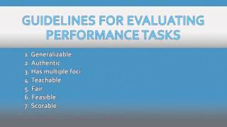 Creating Effective Performance Assessment [upl. by Oryaj]