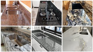 50 Kitchen Countertop Granite Design  Kitchen Granite Design  Granite Kitchen Design  2023 [upl. by Nellaf]