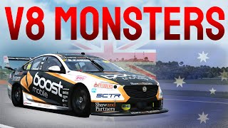 V8 Supercars are SCARY in Assetto Corsa [upl. by Yraccaz]