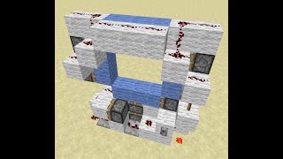 3x3 Piston Door Minecraft Redstone Lets Play Minecraft iRedstone App [upl. by Grimbald]