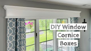 How to Build amp Install Window Cornice Boxes  Quick amp Easy Project [upl. by Talmud537]