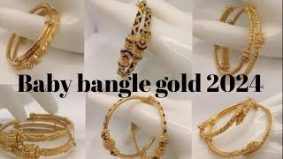 Baby new bangles design 2024  gold bangles design babys [upl. by Gerdy]