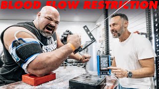 BIOHACKING ARM WRESTLING  BLOOD FLOW RESTRICTION [upl. by Hanas]