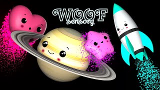 Starry Planets Cute Baby Characters Have A Dancing Party In Space Colorful Sensory Music Video [upl. by Seko]