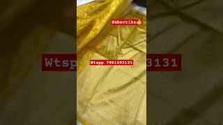 Subscribe చేస్కుని daily trending sarees updates follow అవ్వండి👍saree details in discription box 👇 [upl. by Gurney]