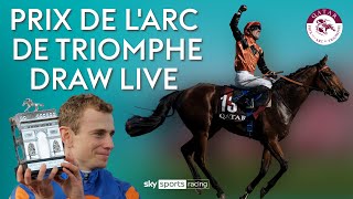 LIVE Prix de lArc de Triomphe 2024 draw [upl. by Borszcz]