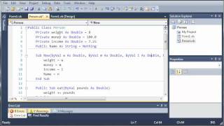 Visual Basic Tutorial  97  Constructors [upl. by Gasser]