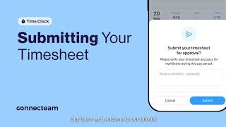 Connecteam  Time Clock  Submit Timesheets [upl. by Schweiker484]