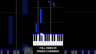 Overwrite from Underverse  Easy mode Piano Tutorial Midi visualizer [upl. by Leveroni]