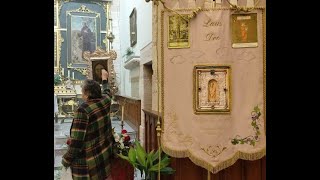 EL ESTANDARTE DE LA VIRGEN DE LA TEJA Procesiona junto al Santo Rostro [upl. by Aihsenrad]