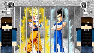 VEGETA Y GOKU PRESOS MINECRAFT PRISON ESCAPE ESCAPA DE LA CARCEL EN MINECRAFT ROLEPLAY [upl. by Maillw]