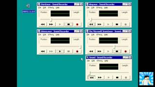 Fun with SNDREC32EXE Clown Staples [upl. by Enilesoj]