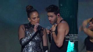 Prince Royce feat Jennifer Lopez  quotBack it Upquot Live at iHeartRadio Fiesta Latina Full HD [upl. by Enayd135]