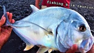 pêche carangue du bord au vif et au leurre à lîle de la réunion [upl. by Asaeret]