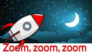 Zoom zoom zoom  Nursery Rhymes Song with Lyrics [upl. by Eolanda]