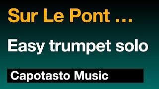 Sur Le Pont DAvignon  Trumpet sheet music  Capotasto Music [upl. by Zorine]