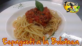 Espagueti a la boloñesa quotpaso a pasoquot receta original TOQUE Y SAZÓN Bolognese Spaghetti Recipe [upl. by Sorkin375]