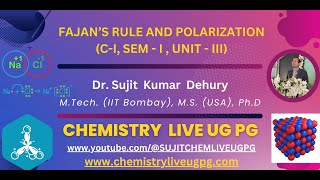 FAJANS RULE POLARISATION [upl. by Christoffer399]