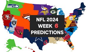 NFL 2024 WEEK 6 PREDICTIONS [upl. by Pytlik]