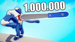 1000000 DAMAGE KNIFE vs UNITS  TABS  Totally Accurate Battle Simulator 2025 [upl. by Llenoil]