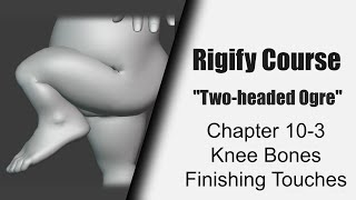 Rigify Course Ogre Rig 103 Knee Finishing Touches [upl. by Fadas]