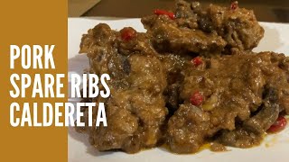 VLOG1 How to Cook Pork Spare Ribs Caldereta [upl. by Aelak249]