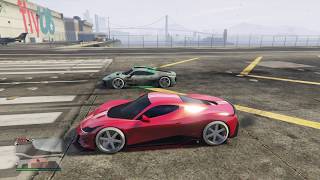 Gta 5 Grotti Furia vs Benefactor Krieger drag race [upl. by Braden]