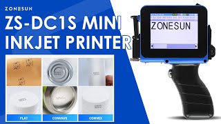 Zonesun ZSDC1S Mini Inkjet Printer Date Printing Machine [upl. by Arym]