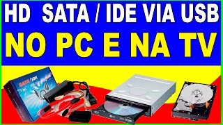 HD SataIDE Via USB no PC e na TV [upl. by Kial166]