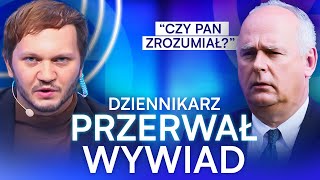 DZIENNIKARZ NAGLE PRZERWAŁ WYWIAD ZALEWSKI ZACZĄŁ GO POUCZAĆ [upl. by Inajna]