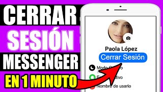 ✅ Cómo CERRAR SESIÓN mi cuenta de MESSENGER 2024  NUEVO METODO [upl. by Fesuy419]