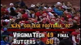 1992 Rutgers VaTech Football Game [upl. by Breena]