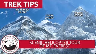 Helicopter Tour of Mt Everest  Stunning Views of Himalayas in Nepal  Trek Tips [upl. by Notnelc]