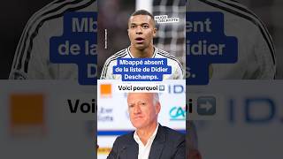 Pourquoi Mbappé est absent de la liste de Didier Deschamps [upl. by Ail]