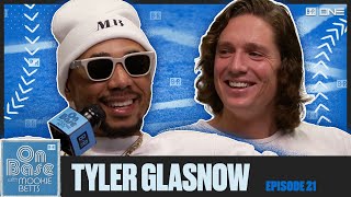 Tyler Glasnow Explains Viral GF Story How Ohtani Recruited Him  On Base with Mookie Betts Ep 21 [upl. by Orest]