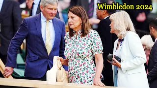 Carole Middleton went to watch Wimbledon in the Royal Box with her husband Michael [upl. by Kerri618]