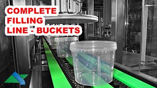 Buckets  Filling And Capping Monoblock I ALBERTINA Machinery [upl. by Capwell268]