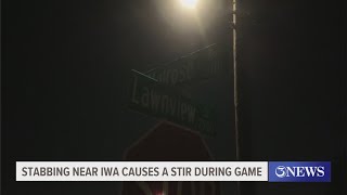 Stabbing near IWA causes a stir during game [upl. by Boulanger]