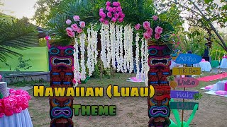 Hawaiian Theme  Luau Party  Tropical Party Ideas  Venue Styling [upl. by Bubb]