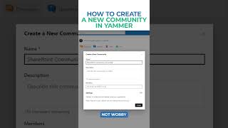 How to create a new Community in Viva Engage Yammer [upl. by Adnileb730]