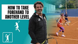 How To Take Forehand to ANOTHER LEVEL in 5 steps Patrick Mouratoglou [upl. by Nelleus]