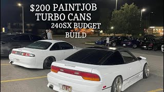 RustOleum Turbo Can 200 Budget Paint Job 240sx Transformation [upl. by Astrahan]