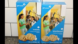 Girl Scout Cookies Trefoils vs Shortbread Blind Taste Test [upl. by Elfrieda]