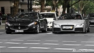 MASERATI GRANTURISMO  RIDICULOUS OVERTAKING [upl. by Aissej]