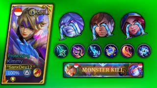 Monster Kill Build Kimmy  Build Kimmy Tersakit 2024  Kimmy Top 1 Global  MLBB [upl. by Icrad]